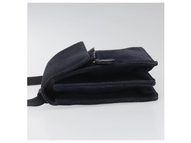 Borsa a Spalla GUCCI in Camoscio Blu Navy Auth ac3533 - vista 5
