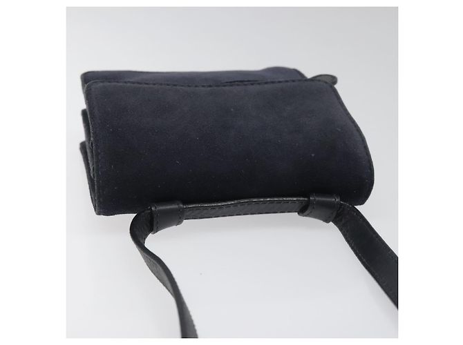 Borsa a Spalla GUCCI in Camoscio Blu Navy Auth ac3533 - vista 6