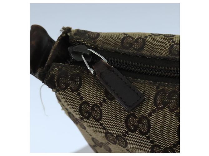 Borsa a Spalla GG Canvas GUCCI Beige Argento 145857 Auth bs21051 - vista 15