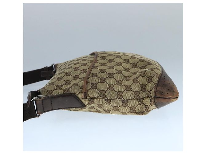 Borsa a Spalla GG Canvas GUCCI Beige Argento 145857 Auth bs21051 - vista 5