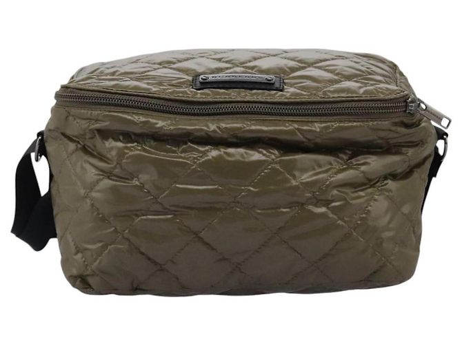 Borsa a spalla in nylon khaki Auth ti2658 di BURBERRY Cachi - vista 13