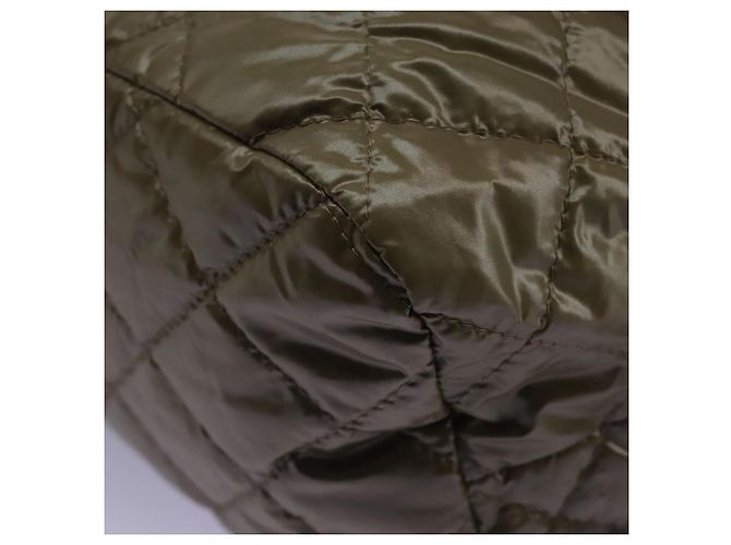 Borsa a spalla in nylon khaki Auth ti2658 di BURBERRY Cachi - vista 18