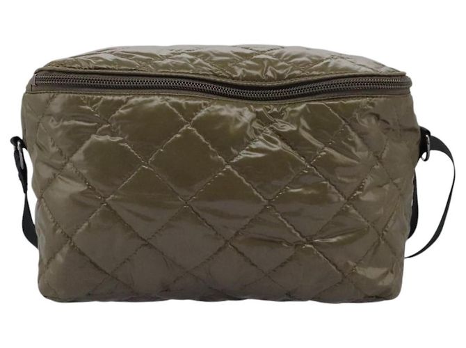 Borsa a spalla in nylon khaki Auth ti2658 di BURBERRY Cachi - vista 2