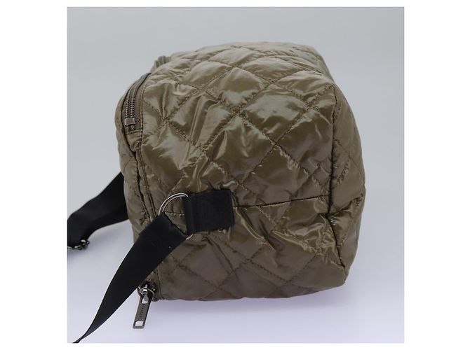 Borsa a spalla in nylon khaki Auth ti2658 di BURBERRY Cachi - vista 3