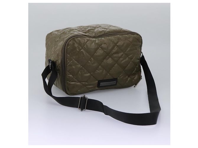 Borsa a spalla in nylon khaki Auth ti2658 di BURBERRY Cachi - vista 7