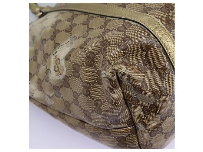 Borsa a spalla GG Crystal Gucci Beige 197953 Auth 112921 - vista 11