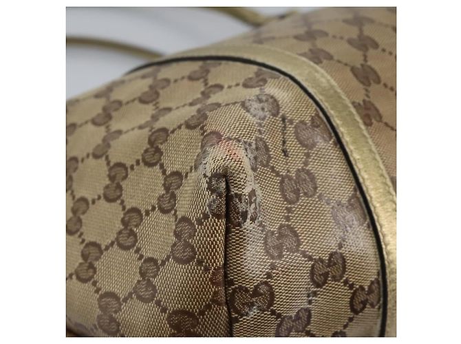 Borsa a spalla GG Crystal Gucci Beige 197953 Auth 112921 - vista 13