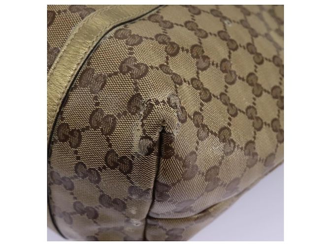 Borsa a spalla GG Crystal Gucci Beige 197953 Auth 112921 - vista 14