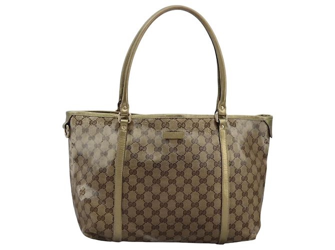 Borsa a spalla GG Crystal Gucci Beige 197953 Auth 112921 - vista 2