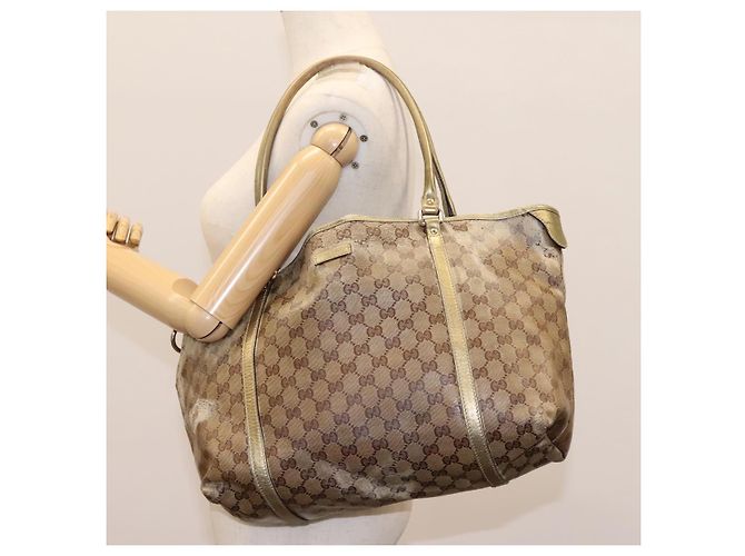 Borsa a spalla GG Crystal Gucci Beige 197953 Auth 112921 - vista 22