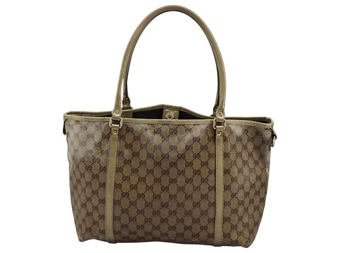 Borsa a spalla GG Crystal Gucci Beige 197953 Auth 112921 - vista 3