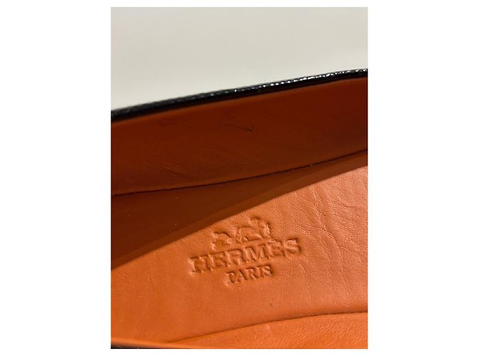 Kelly Hermès Bailarinas HERMES T.EU 37 Cuero Negro - vista 6