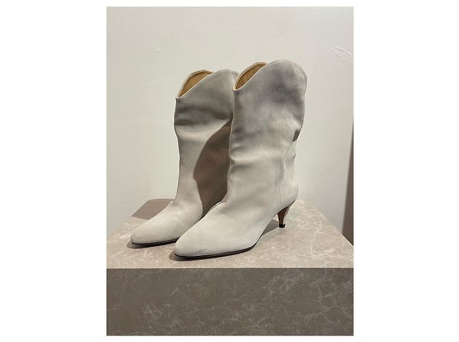 ISABEL MARANT Botines T.EU 38 Ante Gris - vista 3