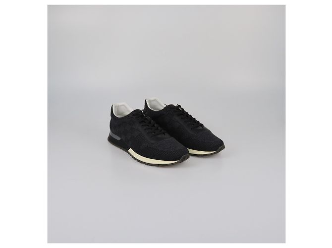 LOUIS VUITTON Trainer T.EU 8 Stoff Schwarz - Ansicht 2