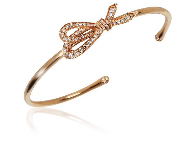 Bracciale a fiocco Tiffany & Co. in oro rosa 18k 0,82 CTW - vista 3