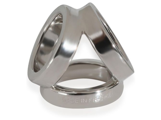 Hermès Palladium Plated Mini Trio Twilly Ring - view 2