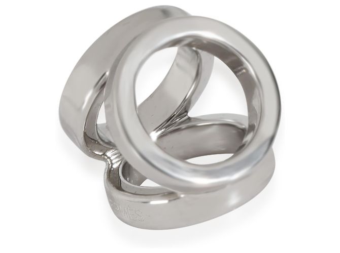 Hermès Palladium Plated Mini Trio Twilly Ring - view 3