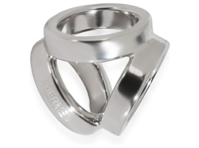 Hermès Palladium Plated Mini Trio Twilly Ring - view 5