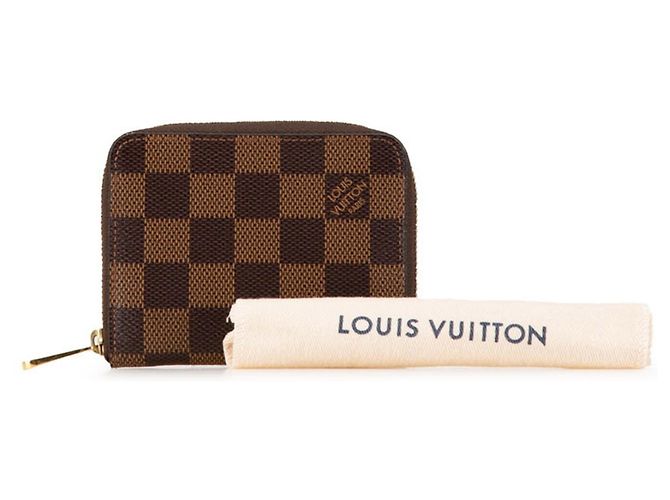 Monedero Zippy Damier Louis Vuitton Castaño - vista 7