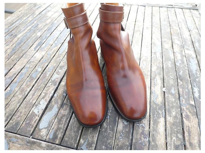 jm weston jodhpur stiefel 9D 43 schuhspanner Hellbraun - Ansicht 2