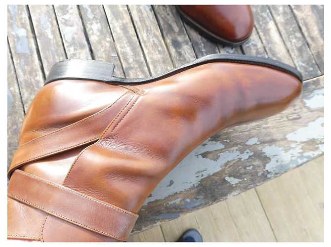jm weston jodhpur stiefel 9D 43 schuhspanner Hellbraun - Ansicht 5