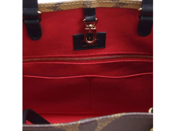 Borsa tote On the Go MM Monogram Louis Vuitton Marrone Marrone scuro - vista 7