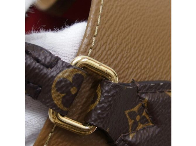 Borsa tote On the Go MM Monogram Louis Vuitton Marrone Marrone scuro - vista 8