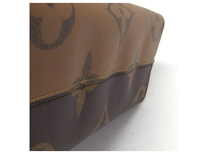 Borsa tote On the Go MM Monogram Louis Vuitton Marrone Marrone scuro - vista 9