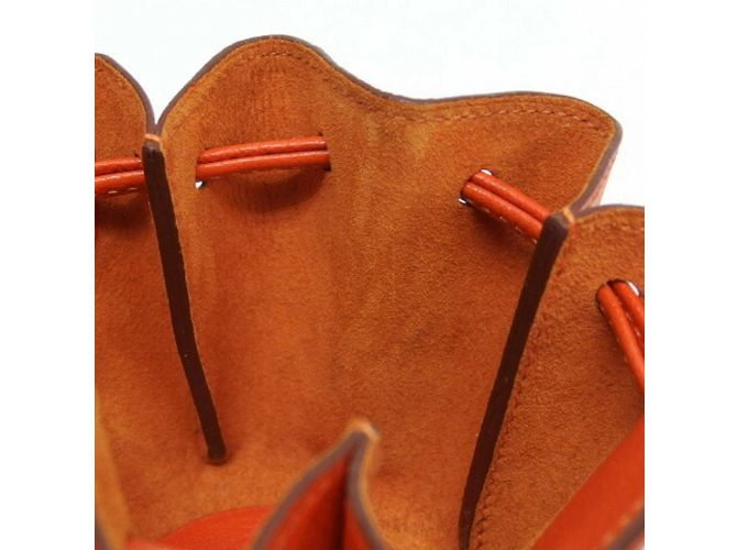 Hermès Pochette Hermes Vespa in Arancione - vista 10
