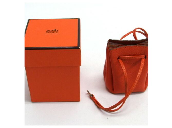 Hermès Pochette Hermes Vespa in Arancione - vista 4