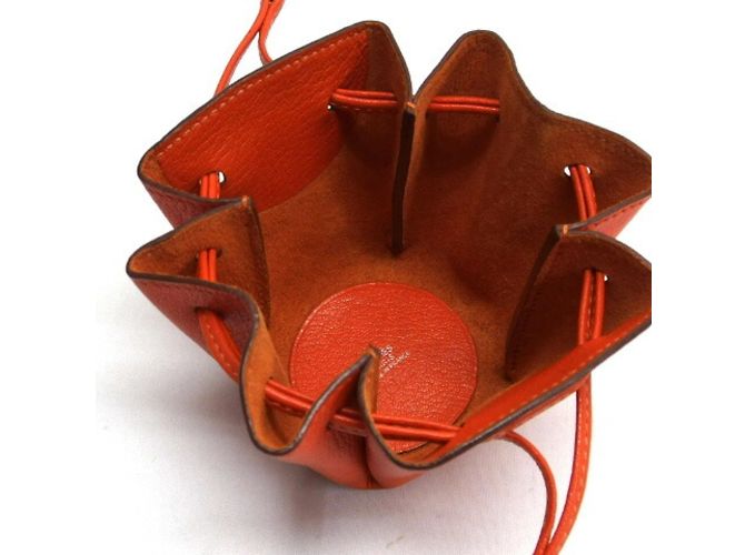 Hermès Pochette Hermes Vespa in Arancione - vista 5
