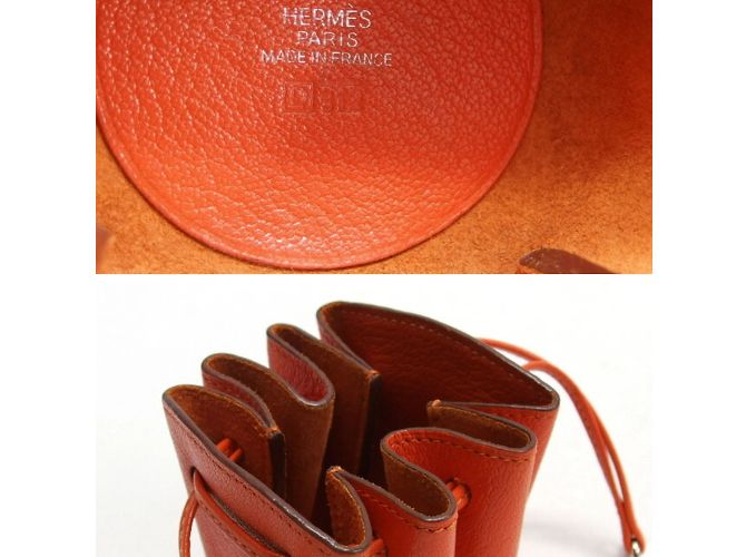 Hermès Pochette Hermes Vespa in Arancione - vista 6