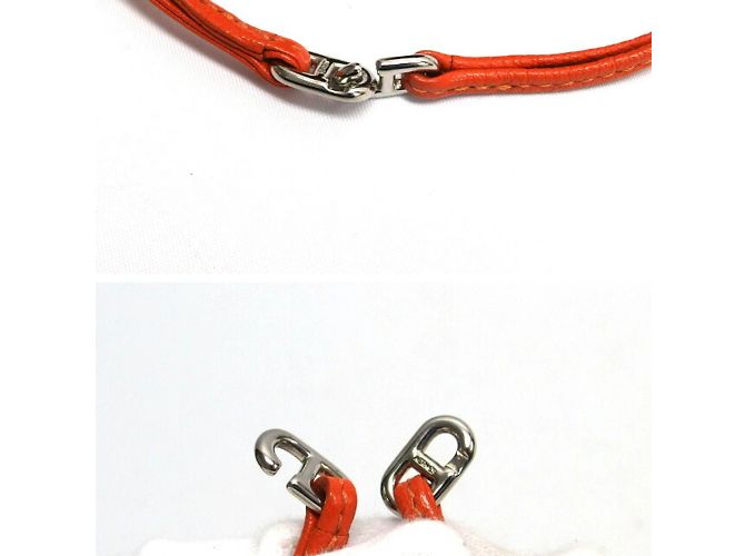 Hermès Pochette Hermes Vespa in Arancione - vista 7