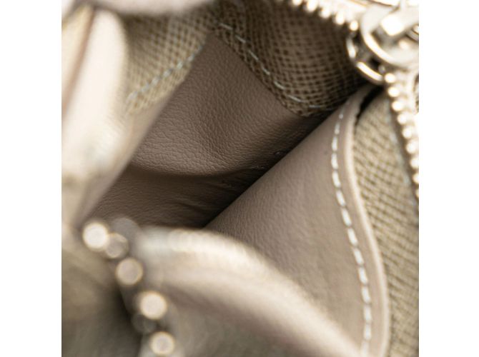 Pochette Cle Coin Case Taiga Louis Vuitton Beige - vista 10