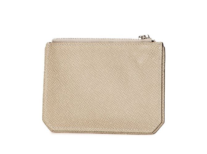 Pochette Cle Coin Case Taiga Louis Vuitton Beige - vista 2