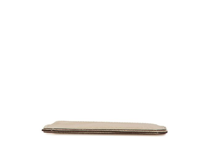 Pochette Cle Coin Case Taiga Louis Vuitton Beige - vista 3