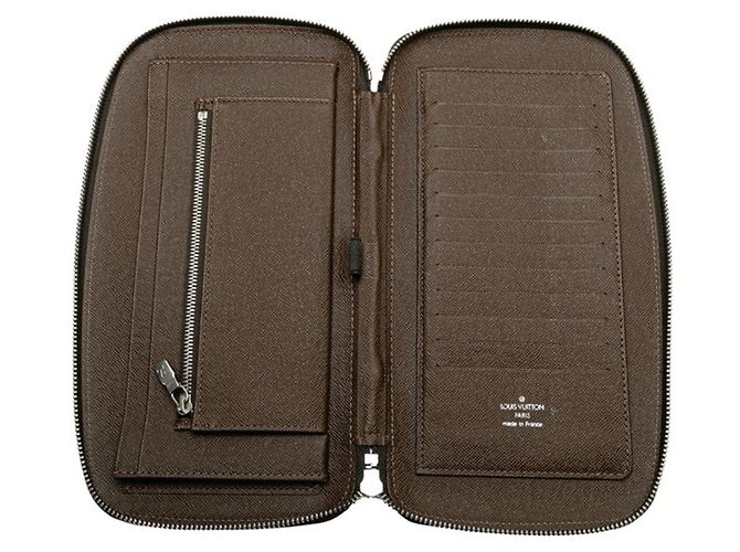Louis Vuitton Taiga Organizer Atoll Long Wallet Brown - view 6