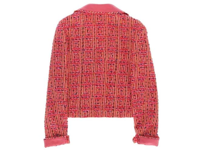 Giacca e completo in lana rosa Chanel - anni 2000 - vista 4