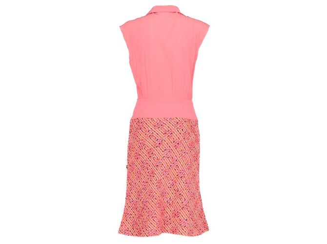Giacca e completo in lana rosa Chanel - anni 2000 - vista 7