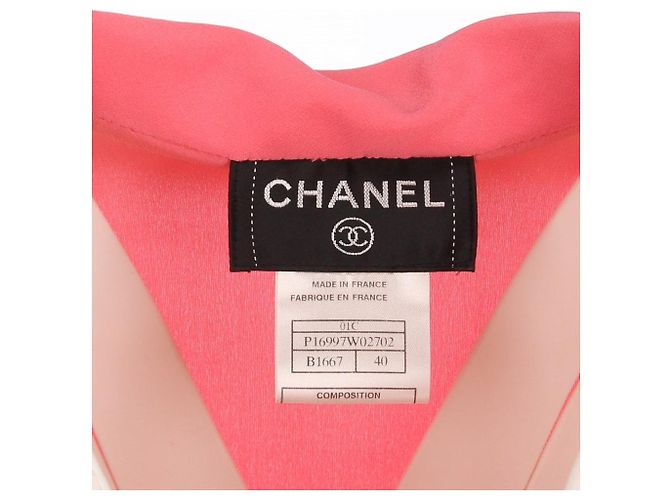 Giacca e completo in lana rosa Chanel - anni 2000 - vista 9