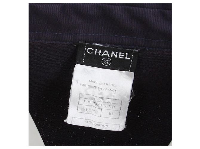 Chanel Navyblauer Baumwollcardigan - 2000er Marineblau - Ansicht 5