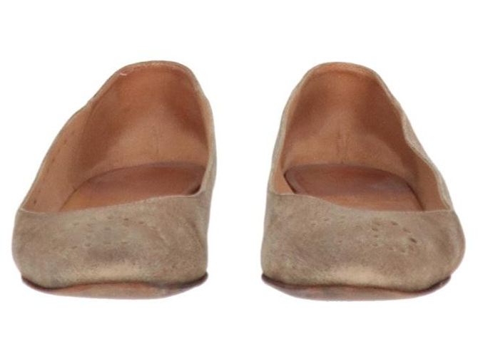 Ballerine in suede beige Hermès - Anni 2000 - vista 4