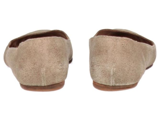 Ballerine in suede beige Hermès - Anni 2000 - vista 5