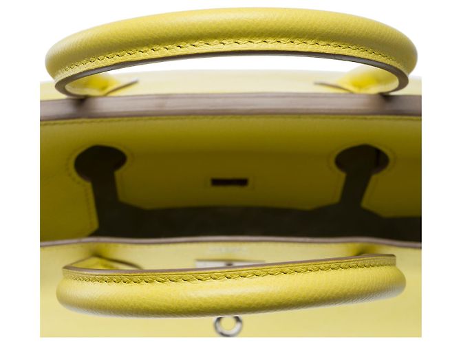 Hermès Sac HERMES Birkin 30 en Cuir Jaune - 102509 - vue 10