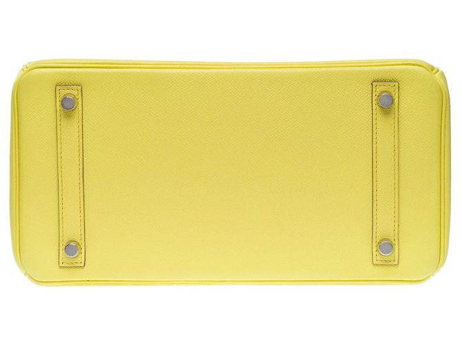 Hermès Sac HERMES Birkin 30 en Cuir Jaune - 102509 - vue 11