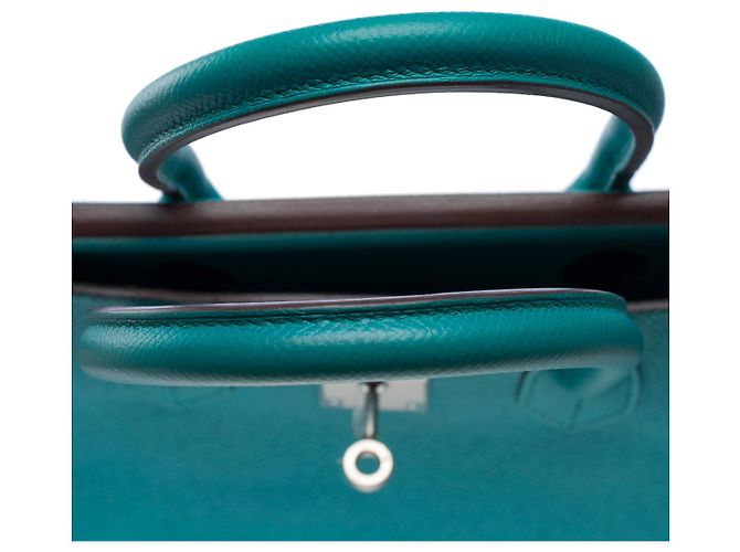 Hermès Borsa HERMES Birkin 30 in Pelle Blu - 102502 - vista 10