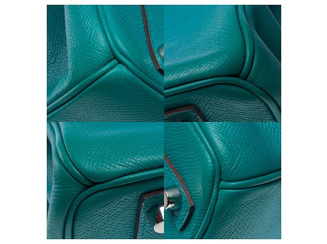 Hermès Borsa HERMES Birkin 30 in Pelle Blu - 102502 - vista 12