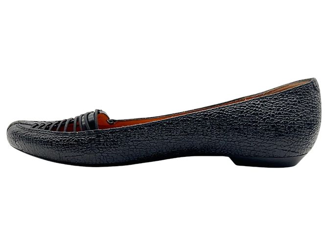 Sapatilhas de couro preto com bico cage Givenchy - vista 3
