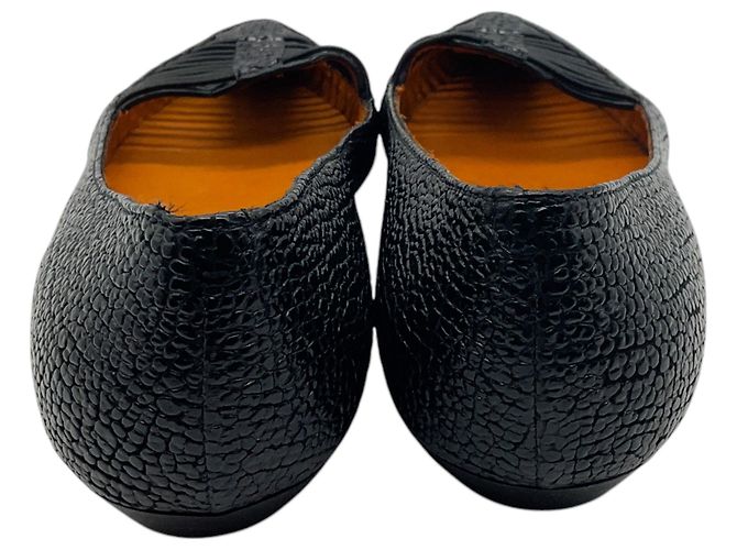 Sapatilhas de couro preto com bico cage Givenchy - vista 5