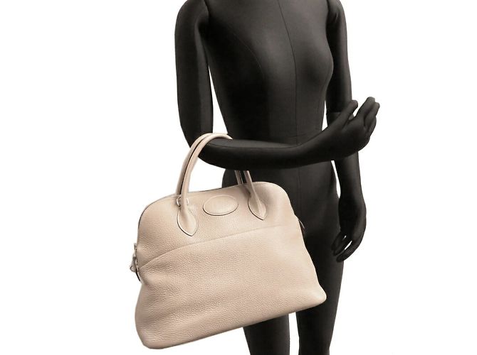 Hermès Borsa Tote Hermes Bolide 37 Grigio - vista 9